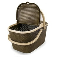Reyplast - Canasta Tavarua Ratan / Marrón Almendra –