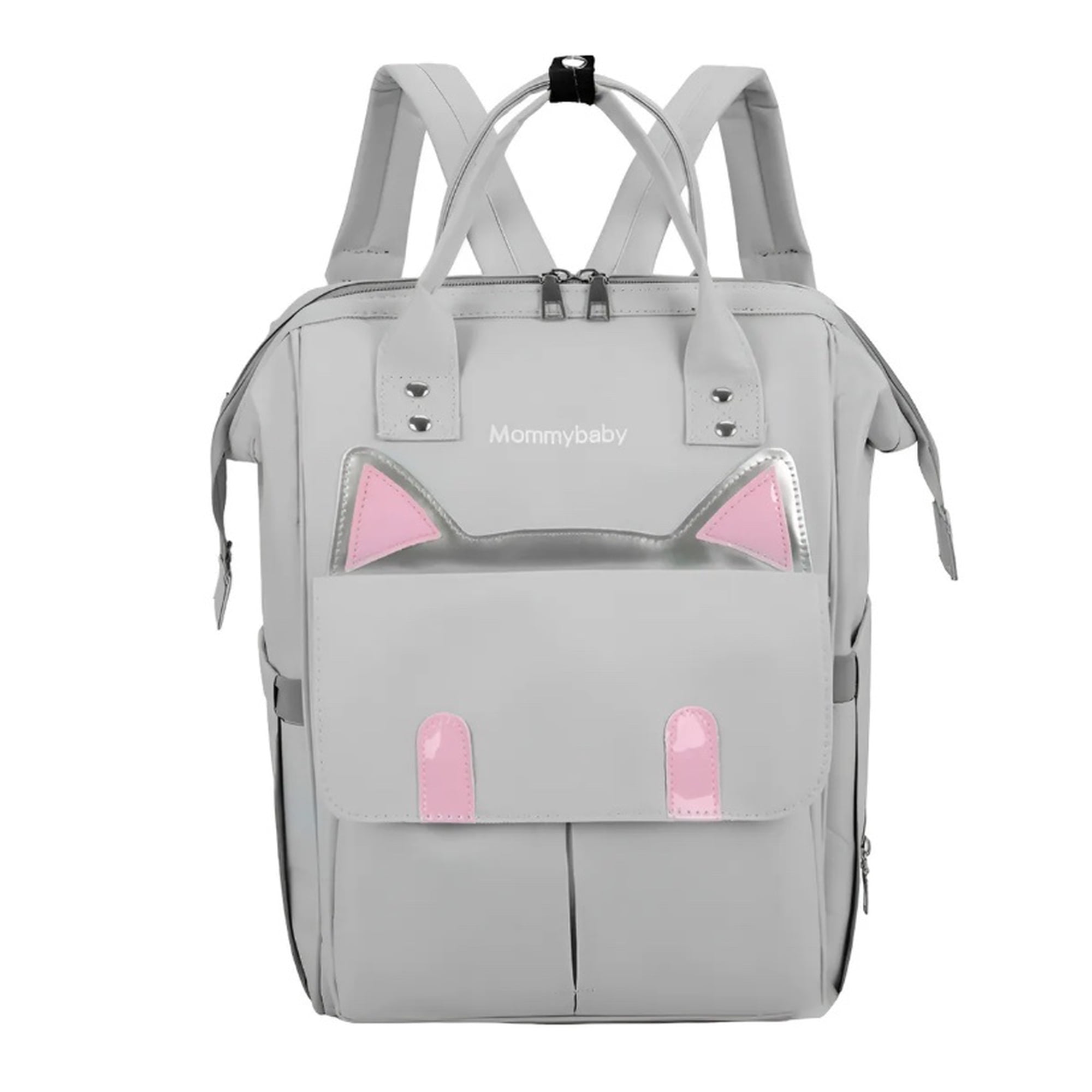 Riqui - Mochila Pañalera Bebe Gris