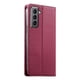 thumbnail image 2 of Funda tipo cartera con bloqueo RFID para Samsung Galaxy S21 Plus cubierta magnética de cuero con tapa y soporte Rojo, 2 of 6