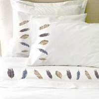 Tuyo Print - Juego De Sábanas King Plumas