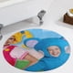 thumbnail image 5 of Club de la Mamá Oca Alfombra Redonda de Felpa Coral, Antideslizante, No Desprende Pelusas, Lavable y Duradera para Salón, Dormitorio y Habitación de Niños 60cm, 5 of 6