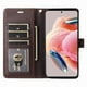 thumbnail image 3 of FOXDOCK Funda tipo Cartera para Xiaomi Redmi Note 12 4G – Cubierta de Cuero PU con Múltiples Ranuras, Bolsillo para Efectivo y Correa de Muñeca, 3 of 6