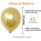 thumbnail image 3 of Globos de látex Bezente, color dorado metalizado, 30 cm, paquete de 100, 3 of 9