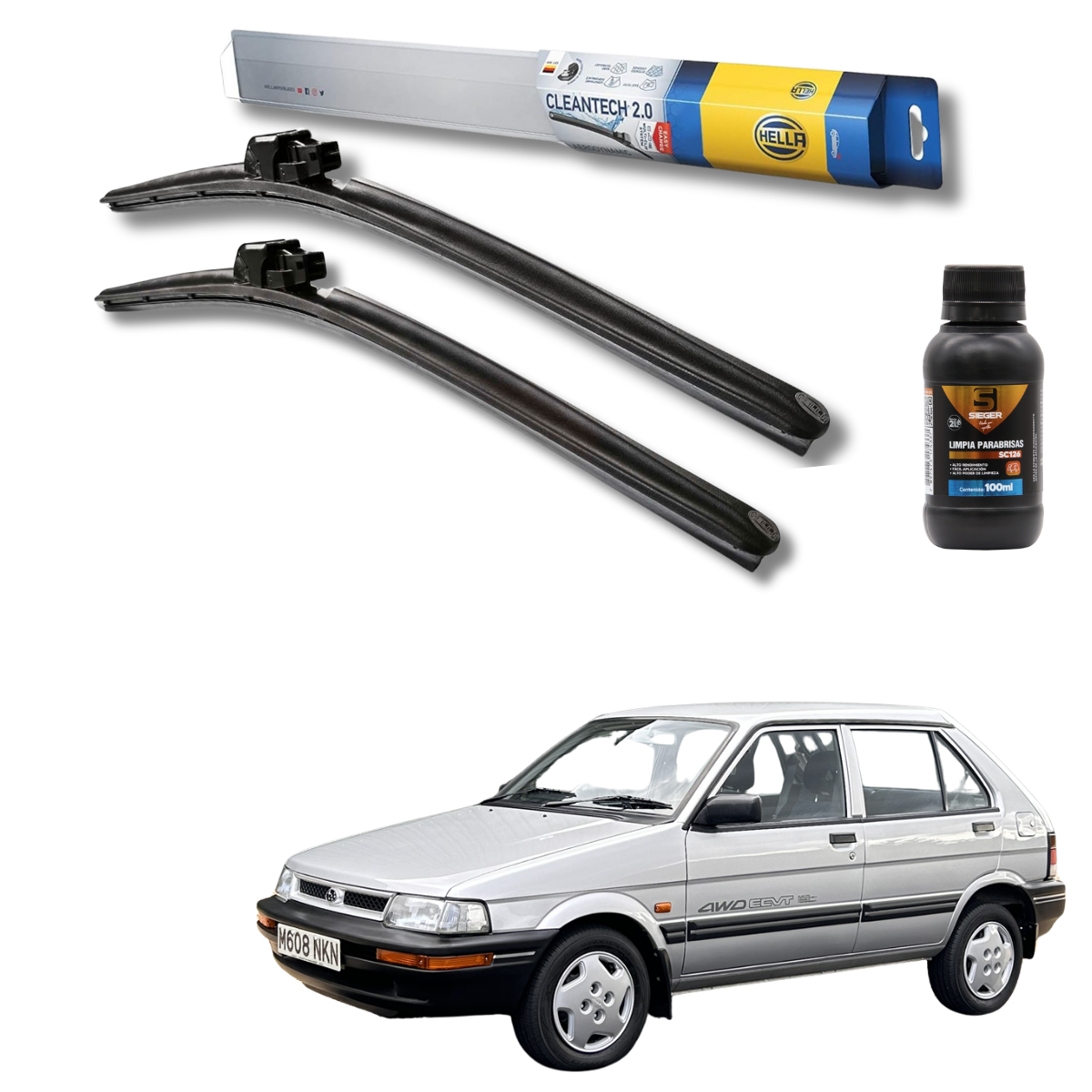 Plumillas Hella Cleantech Para Subaru Justy 1988-1997