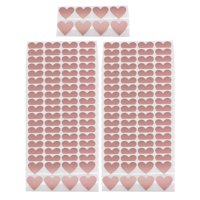 Magideal - Paquete De 300 Etiquetas Adhesivas De Corazón Para Despedida De Soltera, Creación De Un Producto Promocional Único, Regalo, Revelación De Género, Boda Rosa Áurea