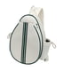 thumbnail image 1 of Bolsa de tenis, bolsa de bola de encurtido, bolsas de raqueta de tenis portátiles de hombro ajustables múltiples de aplausos, bolsillo de bádminton de Blanco y verde, 1 of 5