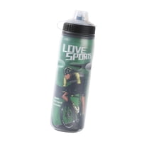 Magideal - Botella De Agua De Bicicleta Sports Bottle Botth Bottle Reusable 600 Ml De Biberón De Expulsión Para El Ciclismo Ejercicio Deportivo Al Aire Libre Par