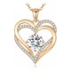 thumbnail image 1 of Collar HESHPAWS Love Pendant con Birthstone Zirconia y Caja de Regalo, 1 of 5