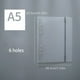 thumbnail image 5 of 1pc Loose Leaf Binder Notebook Cover A5 Folder Ring A6 Binder Inner Core Cover Diary A7 Planner Student Stationery Office Supplies, 5 of 5