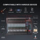 thumbnail image 2 of Mezclador de Audio SIKUING 12 Canales Bluetooth USB +48V Phantom, 2 of 9