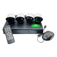 Genérico - Kit De Cámaras De Seguridad Cctv Completo 4 Camaras