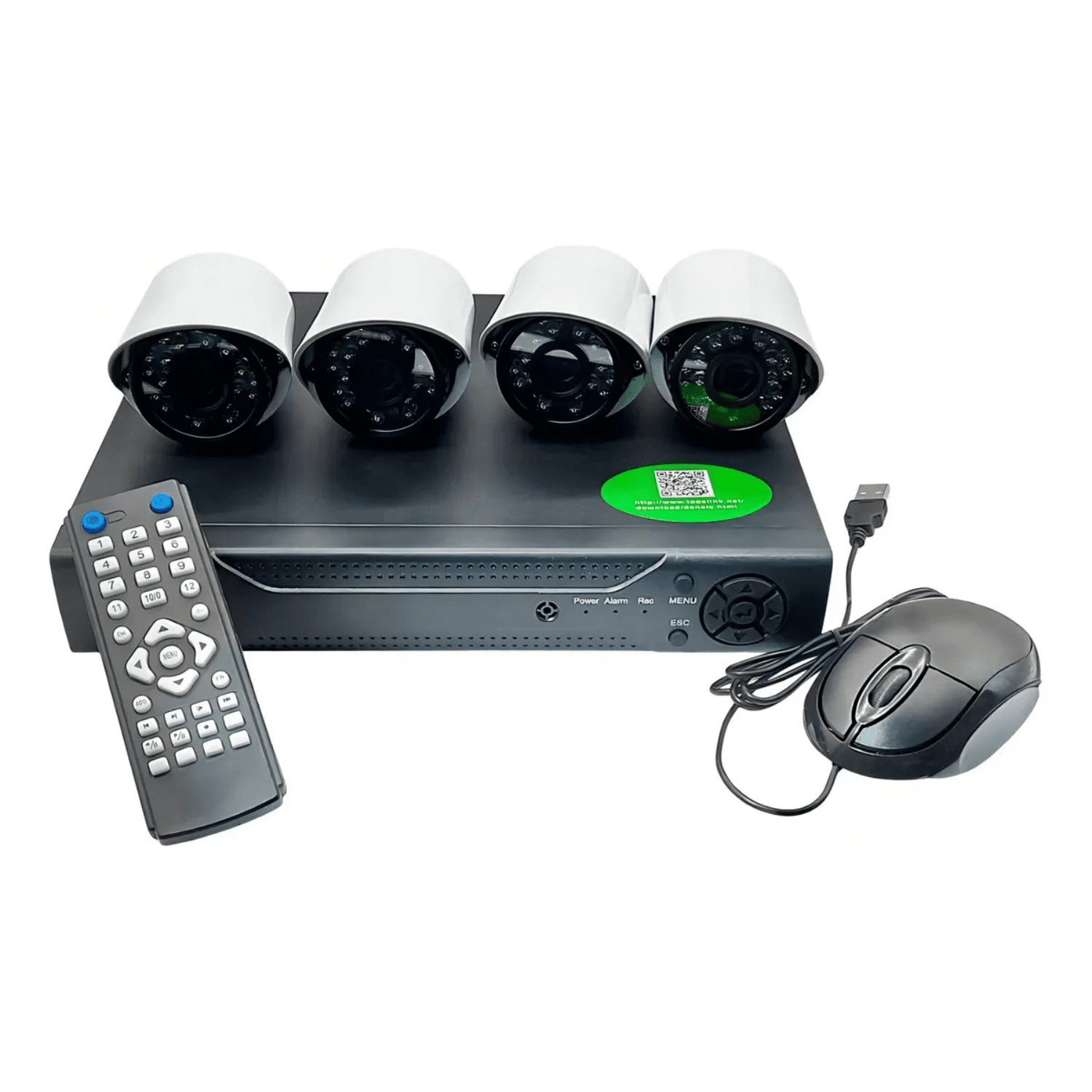 Genérico - Kit De Cámaras De Seguridad Cctv Completo 4 Camaras