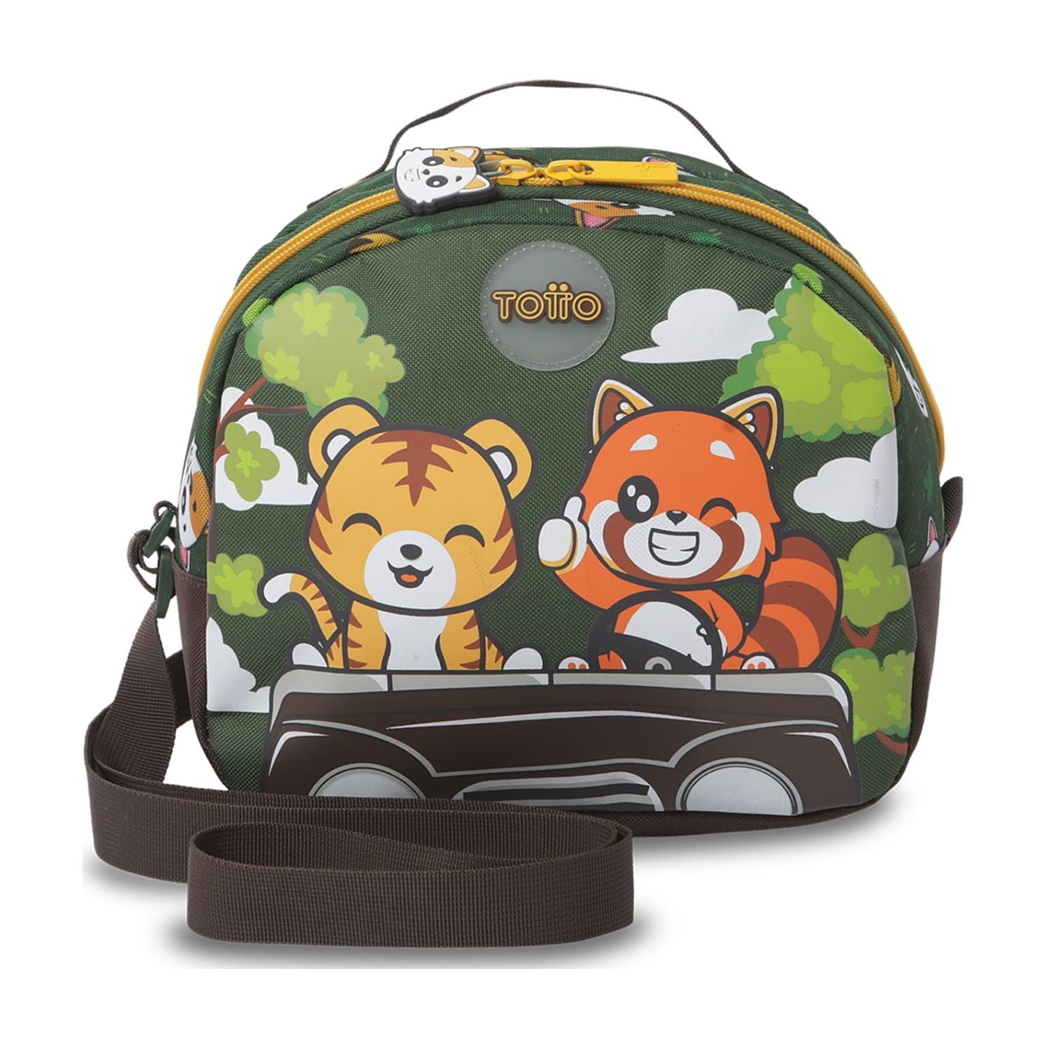 Totto - Lonchera Térmica Para Niño Safari Mediana Verde
