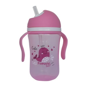 Pumucki - Vaso Antiderrame Rosado 300 Ml