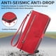 thumbnail image 4 of Funda FOXDOCK Cartera Piel Samsung Galaxy S26 Edge – Antirrobo RFID, Antigolpes – rojo, 4 of 6