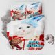 thumbnail image 1 of Blue Christmas Hat Duvet Quilt Covers Pillow Case Bedding Sets3-Piece Bedding Set (1 Duvet Cover + 2 Pillow Shams), 1 of 3