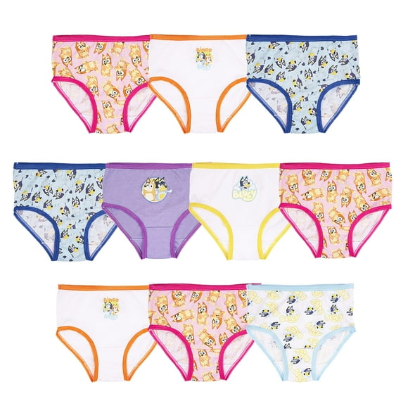 Bragas Para Niñas Paquete De 10 Unidades 100% Algodón Peinado Tallas 2 8