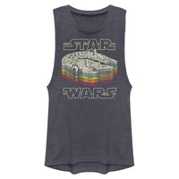 Camiseta Sin Mangas Star Wars A New Hope Millennium Falcon Para Mujer