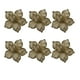 thumbnail image 2 of Set 6 Flores Navideñas 40cm Brillo Artificial Adorno Navidad Dorado, 2 of 3