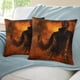 thumbnail image 3 of Halloween: Michael Myers Fundas de almohada de terciopelo con tema, regalos de funda de almohada, decoración para el hogar, cojín de lanzar, regalo de cumpleaños para fans y parejas.66*66cm., 3 of 6