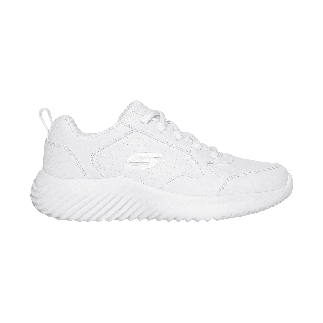 Zapatillas Escolares Blancas Juvenil Skechers Bounder | 405627l-wht - Talla 34
