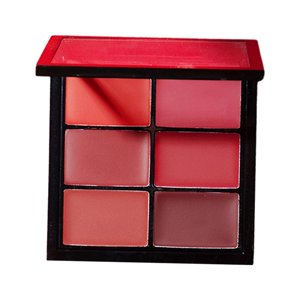 Ioensy - Paleta De Lápiz Labial Cosmético Crema No Pegajosa Maquillaje Conjunto Para Regalo Mujeres 6 Colores
