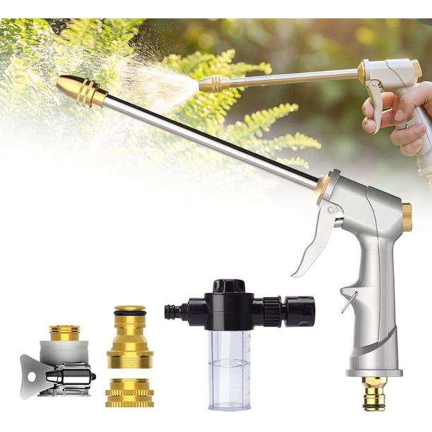 Hidrolimpiadora spray alta presión portátil water blitz 360° rotación set boquilla larga