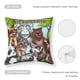 thumbnail image 5 of Amigos Animales Fundas de almohada de terciopelo con tema, regalos de funda de almohada, decoración para el hogar, cojín de lanzar, regalo de cumpleaños para fans y parejas.50*50cm., 5 of 6