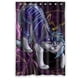 thumbnail image 1 of Cortina de ducha de gato brillante y colorida, juego de cortina de baño con ganchos, tamaño 48 x 72 pulgadas, 1 of 3