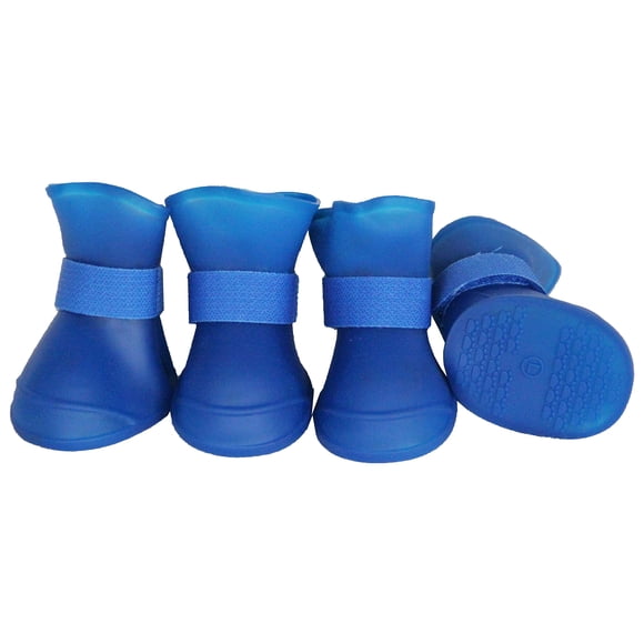 Botitas para perro Pet Life 'All-Terrain' impermeables de hule, set de 4