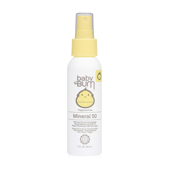 Spray de protección solar Sun Bum Baby Bum SPF 50, 90 ml, tamaño de viaje