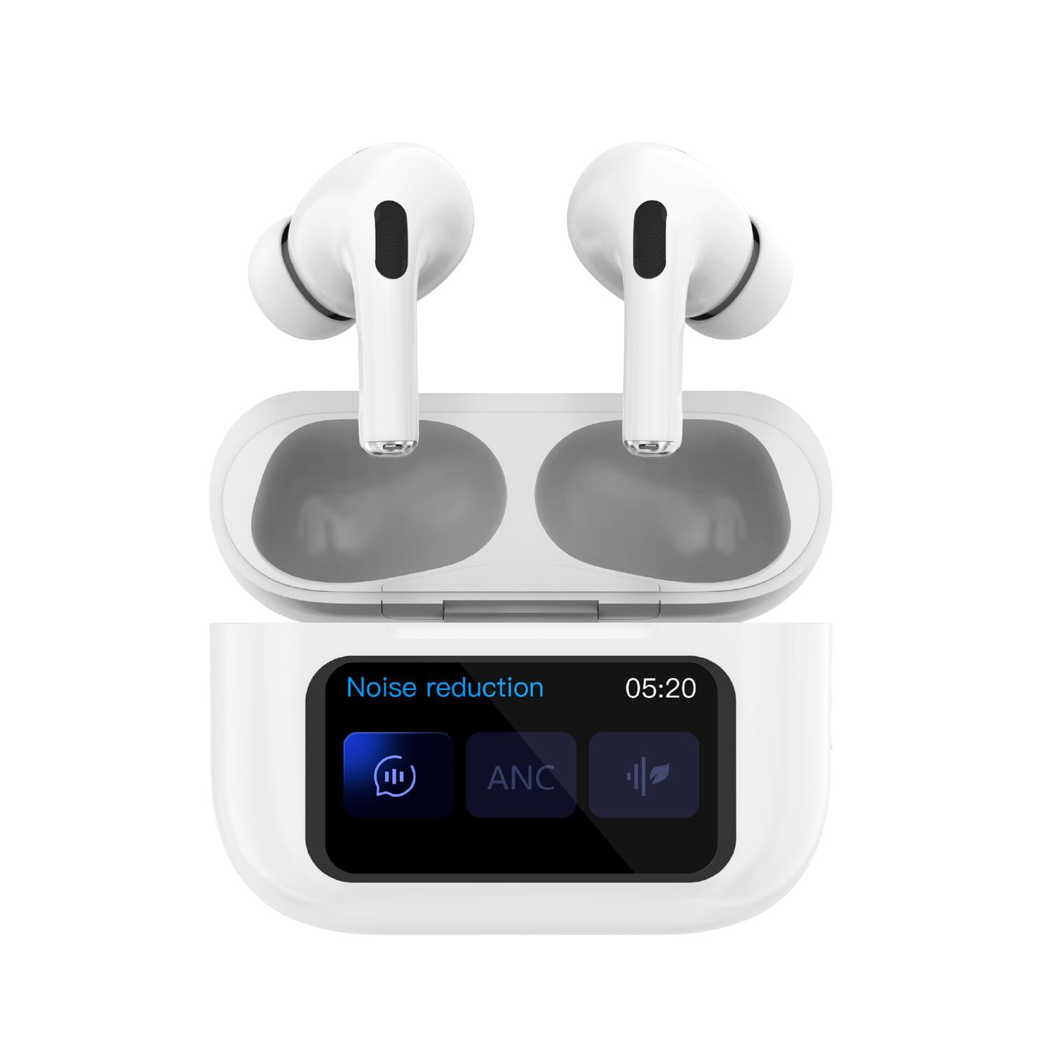 Audífonos Bluetooth Tws Pantalla Touch Anc Rmplus+ Lhotse Blanco