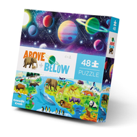 Puzzle Arriba Y Abajo Tierra/Espacio 48Pcs Crocodile Creek