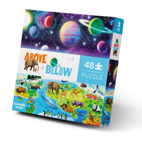 Puzzle Arriba y Abajo Tierra/Espacio 48pcs Crocodile Creek