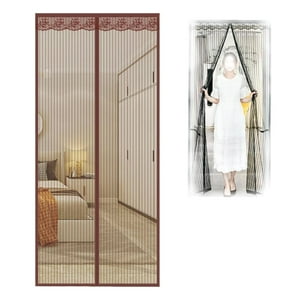 N-Ofertas - Malla Mosquitos Magnética Para Puertas Y Ventanales 100X210 Cm Café