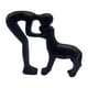 thumbnail image 1 of Figura De Humano Y Perro, Para Amantes De Las Mascotas, Estante Para Ventana, Estatua De Resina Para Cumplea?os, Hombre Y Perro, Color Negro, 1 of 5