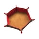 thumbnail image 4 of Bandeja Para Dados Cuero PU Estera Para Dados De Doble Cara Para Juegos De Mesa Monedas Caramelo Rojo Marrón, 4 of 5