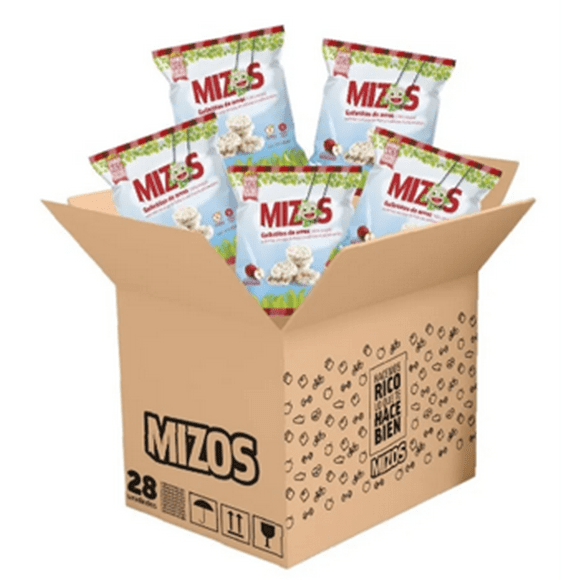 Galletas De Arroz 100% Integral Cubiertas Con Jugo De Manzana 16grs.