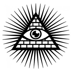 Rienda Libre Graphics - Decomural Illuminati Symbol Eye Light Circle Ws-32851
