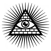 Rienda Libre Graphics - Decomural Illuminati Symbol Eye Light Circle Ws-32851