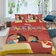 thumbnail image 2 of La Nueva Escuela del Emperador Conjunto de sábanas temático, trío de piezas, cómodo y amigable con la piel, diseño único, regalo de decoración para el hogar para familiares, amigos y fans,173cm *218cm, 2 of 6