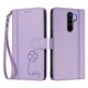 thumbnail image 3 of Funda Cartera Trébol para Xiaomi Redmi Note 8 Pro 4G con Ranuras Tarjetas y Carga Inalámbrica Morado claro, 3 of 6