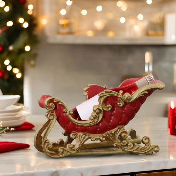 Decoración Navideña Trineo Rojo AFD Home de 14.5 Pulgadas