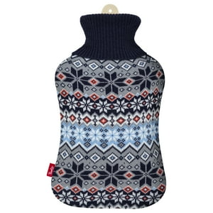 Guatero Thermicachile 2 Lt Tejido Nordico Copos Negros F/Gris