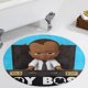 thumbnail image 5 of Bebé Jefazo: Niño de África Alfombra Redonda de Felpa Coral, Antideslizante, No Desprende Pelusas, Lavable y Duradera para Salón, Dormitorio y Habitación de Niños 60cm, 5 of 6
