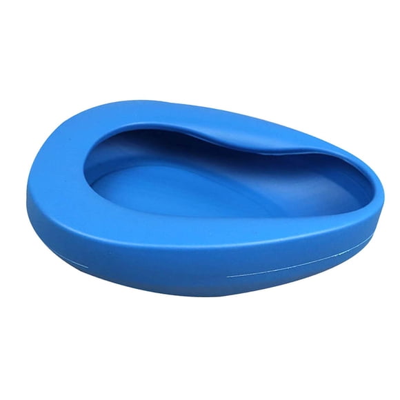 Bedpan Estable, Fácil De Usar, Duradero, Reutilizable, Plástico Para Ancianos, Mujeres, Hombres, Azul