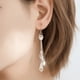 thumbnail image 5 of 1pair Elegant Long Teardrop Zircon Dangle Earrings - 925 Silver Plated Anniversary Gift for Women and Girls - Perfect for Valentine's Day and Holiday Gifting, 5 of 5