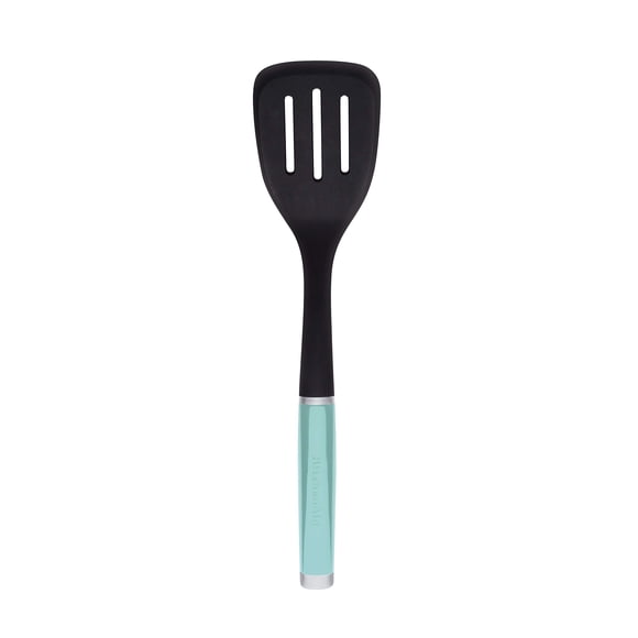 Slotted Turner KitchenAid Classic de nailon Aqua Sky, 34,7 cm