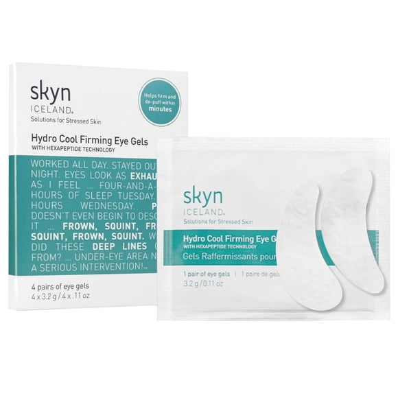 Parches para debajo de los ojos skyn ICELAND Hydro Cool Firming, 4 pares