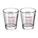 thumbnail image 4 of Mini Tazas Medidoras De Café, 2 Uds., Transparentes Para Fiesta, Hogar, Bar, 4 of 5